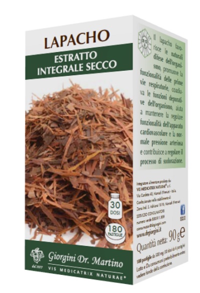 LAPACHO ESTRATTO INTEGRALE SECCO 90 G 180 PASTIGLIE - Farmaciapacini.it