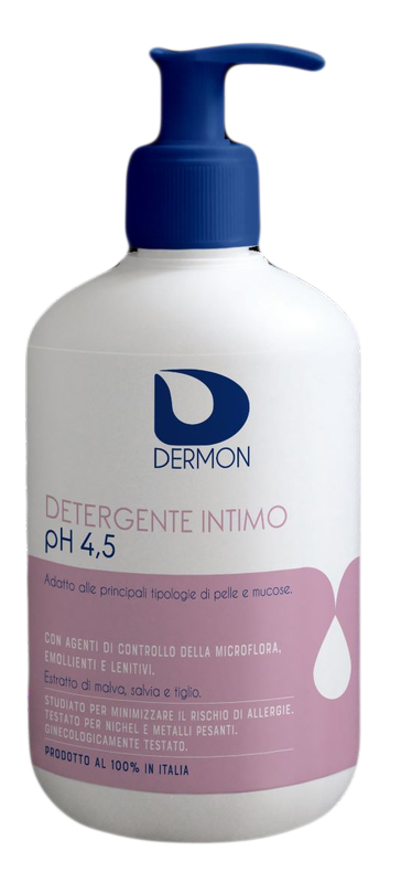 DERMON DETERGENTE INTIMO USO FREQUENTE PH 4,5 500 ML - Farmaciapacini.it