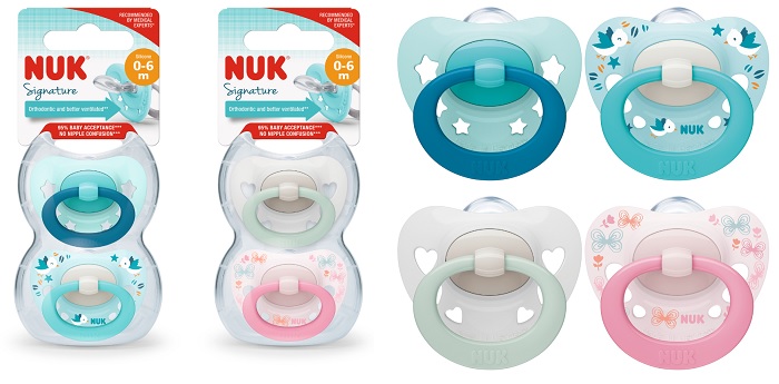 NUK SUCCH SIGNATURE SILICONE 0-6 2 PEZZI - Farmaciapacini.it