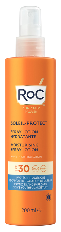 ROC LOZIONE SPRAY SOLARE CORPO SPF 30 IDRATANTE 200 ML - Farmaciapacini.it