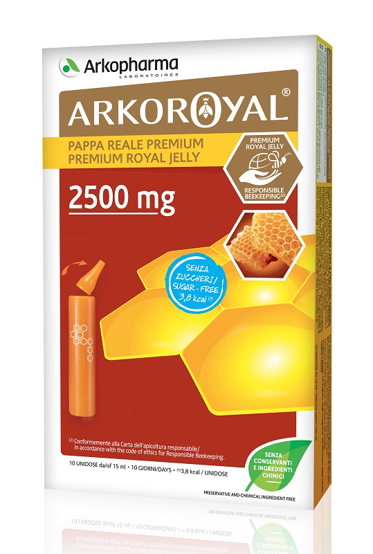 ARKOROYAL PAPPA REALE 2500 MG SENZA ZUCCHERO 10 FIALE - Farmaciapacini.it