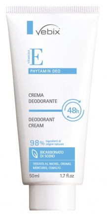 VEBIX PHYTAMIN E DEO PERFORMANCE CREMA DEO 48H-50ML BICARBONATO DI SODIO - Farmaciapacini.it