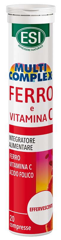 ESI MULTICOMPLEX FERRO VITAMINA C 20 COMPRESSE EFFERVESCENTI - Farmaciapacini.it