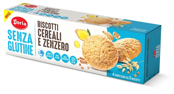 DORIA BISCOTTI CEREALI-ZENZERO 4X37,5 G - Farmaciapacini.it