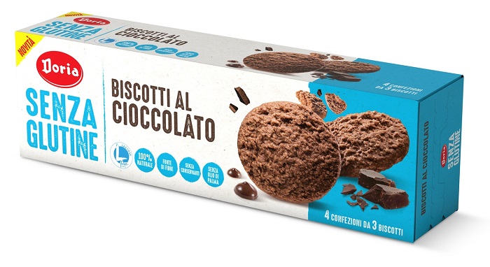 DORIA BISCOTTI CIOCCOLATO 4X37,5 G - Farmaciapacini.it