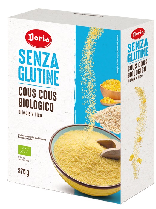 DORIA COUS COUS BIOLOGICO MAIS-RISO 375 G - Farmaciapacini.it