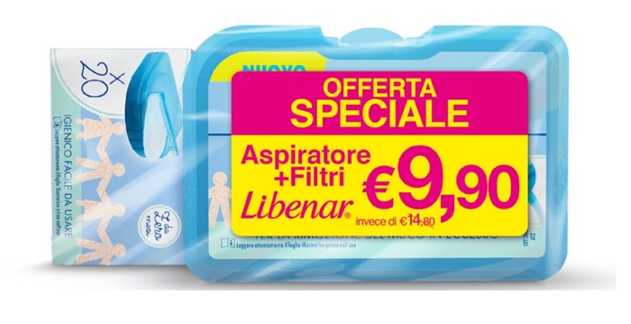 LIBENAR BIPACCO ASPIRATORE SOFT + 25 FILTRI - Farmaciapacini.it