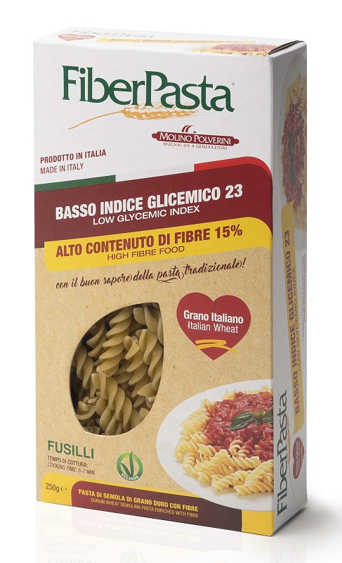 FIBERPASTA FUSILLI BASSO INDICE GLICEMICO 250 G - Farmaciapacini.it