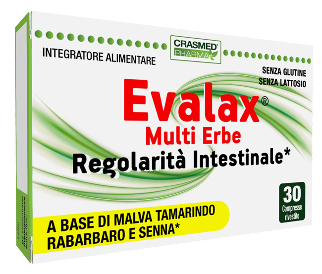 EVALAX MULTI ERBE REGOLARITA' TRANSITO INTESTINALE 30 COMPRESSE - Farmaciapacini.it