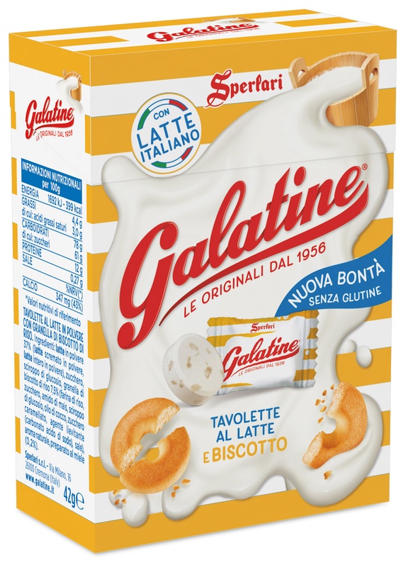 GALATINE ASTUCCIONE LATTE/BISCOTTO 42 G - Farmaciapacini.it