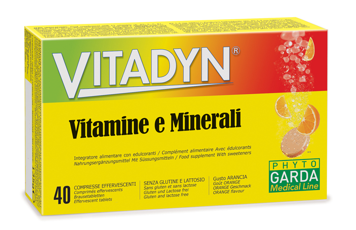 VITADYN VITAMINE/MINERALI 40 COMPRESSE EFFERVESCENTI IN 2 TUBI - Farmaciapacini.it