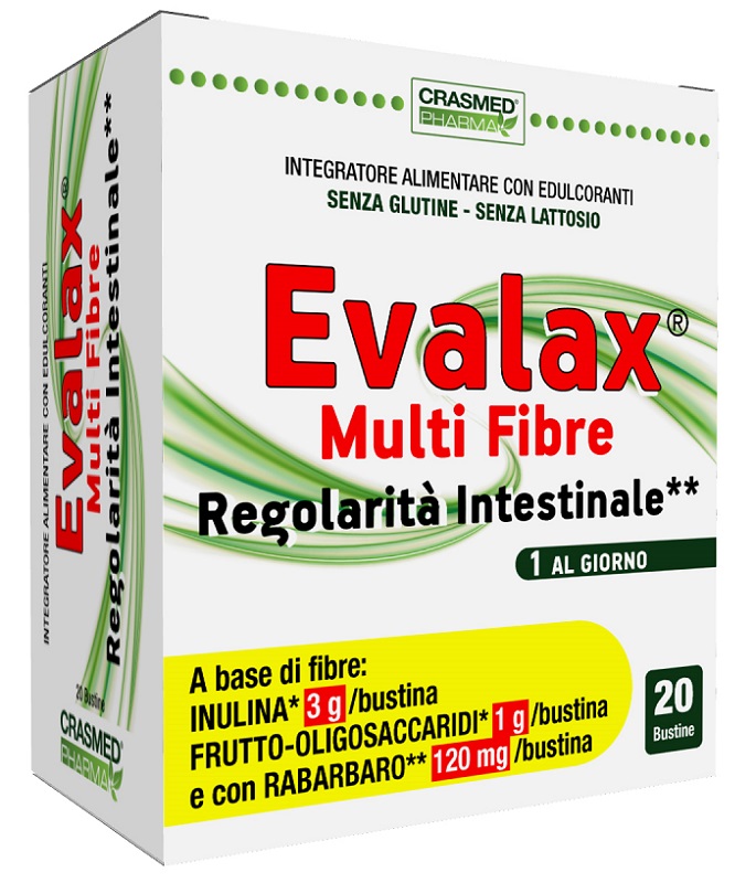 EVALAX MULTI FIBRE REGOLARITA' INTESTINALE 20 BUSTINE - Farmaciapacini.it