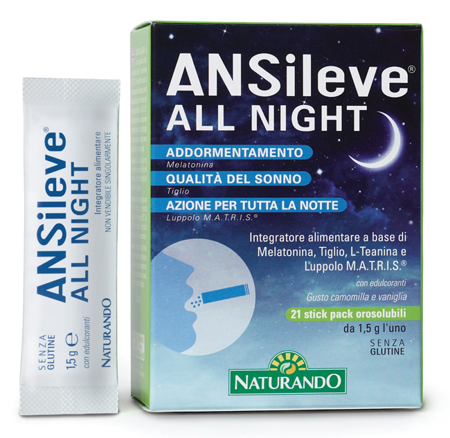 ANSILEVE ALL NIGHT 21 STICK PACK OROSOLUBILI - Farmaciapacini.it