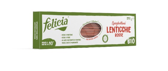 FELICIA SPAGHETTONI LENTICCHIE ROSSE 250 G - Farmaciapacini.it