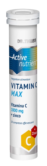 THEISS ACTIVE NUTRIENT VIT C MAX 20 COMPRESSE EFFERVESCENTI LIMONE 80 G - Farmaciapacini.it
