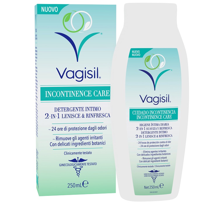 VAGISIL INCONTINENCE CARE DETERGENTE INTIMO 2IN1 LENISCE & RINFRESCA 250 ML - Farmaciapacini.it