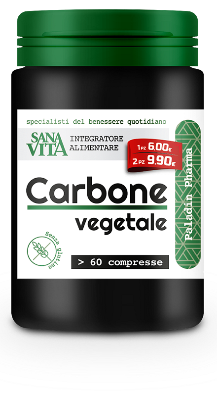 SANAVITA CARBONE VEGETALE 60 COMPRESSE - Farmaciapacini.it
