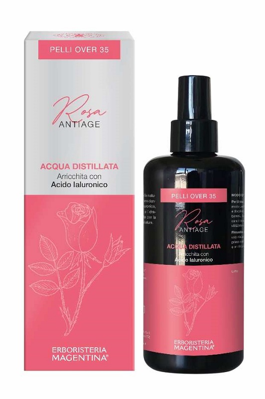 ACQUA DISTILLATA ARRICCHITA ROSA ANTIAGE PELLI OVER 35 200 ML - Farmaciapacini.it