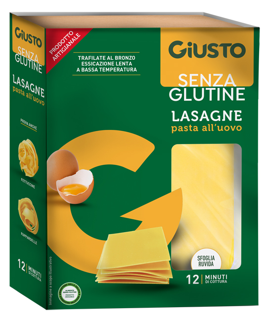 GIUSTO SENZA GLUTINE SFOGLIE LASAGNE 200 G - Farmaciapacini.it