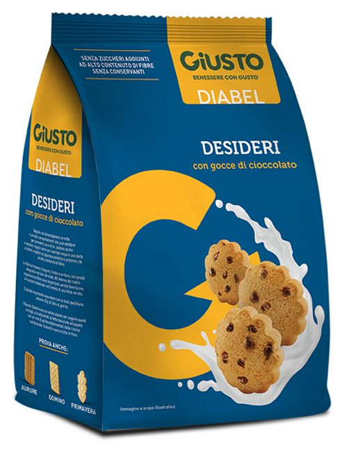 GIUSTO DIABEL BISCOTTO DESIDERI 150 G - Farmaciapacini.it