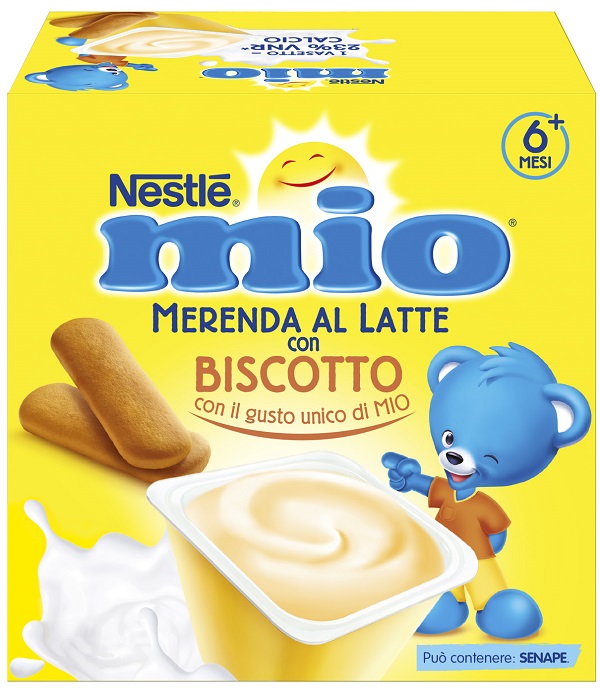 MIO MERENDA AL LATTE BISCOTTO 4 PEZZI DA 100 G - Farmaciapacini.it