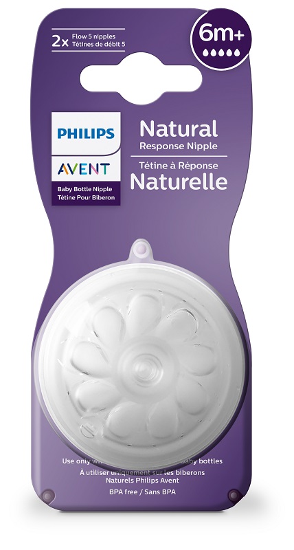 AVENT TETTARELLA NATURAL RESPONSE FLUSSO 5 6 MESI+ 2 PEZZI - Farmaciapacini.it