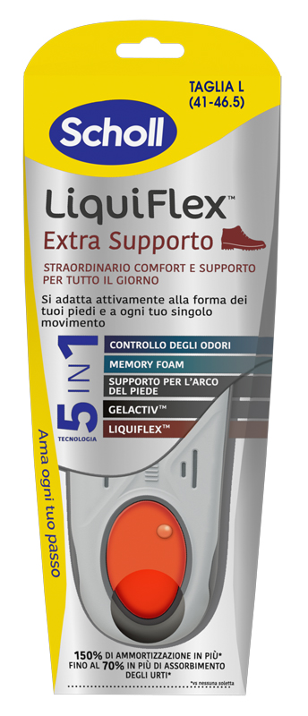 SCHOLL LIQUIFLEX EXTRA SUPPORT TAGLIA LARGE - Farmaciapacini.it