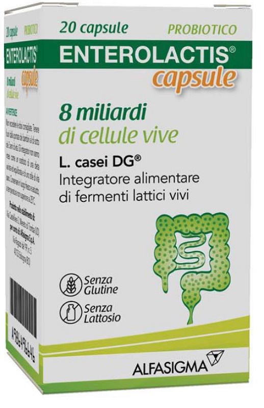 ENTEROLACTIS 20 CAPSULE 8 MILIARDI DI CELLULE VIVE - Farmaciapacini.it