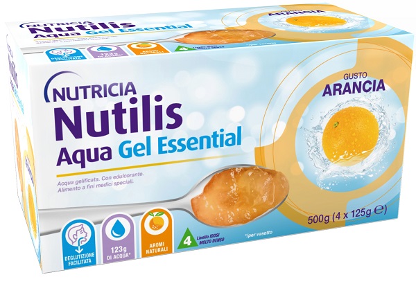 NUTILIS AQUA GEL ARANCIA 4 PEZZI DA 125 G - Farmaciapacini.it