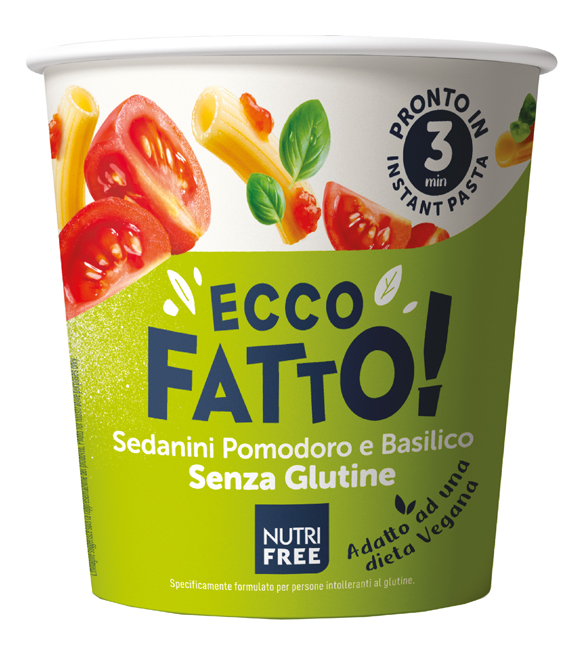 NUTRIFREE ECCO FATTO SEDANINI POMODORO E BASILICO 70 G - Farmaciapacini.it