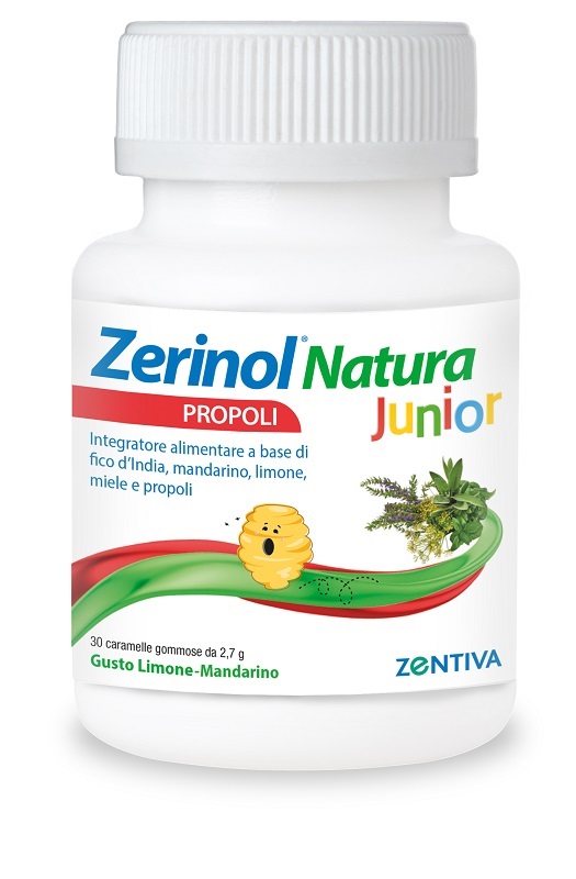 ZERINOL NATURA PROPOLI JUNIOR 30 CARAMELLE GOMMOSE  - Farmaciapacini.it