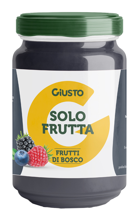 GIUSTO SOLO FRUTTA CONFETTURA FRUTTI DI BOSCO 220 G - Farmaciapacini.it