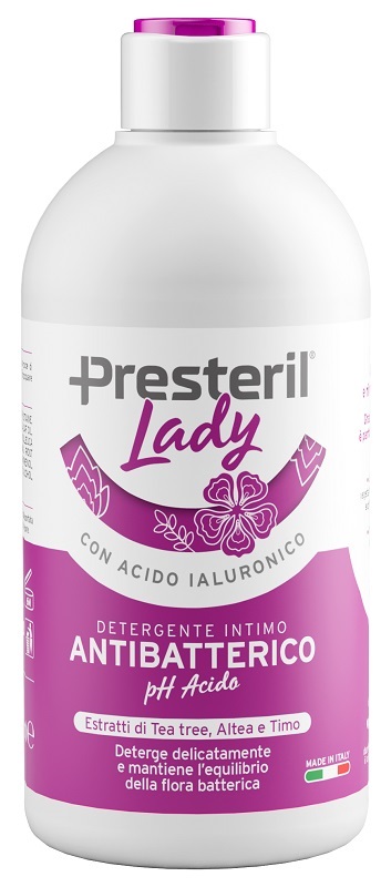 LADY PRESTERIL DETERGENTE INTIMO ANTIBATTERICO/PH ACIDO 500  ML - Farmaciapacini.it