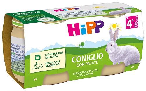 HIPP OMOGENEIZZATO CONIGLIO CON PATATE 2 PEZZI DA 80 G - Farmaciapacini.it