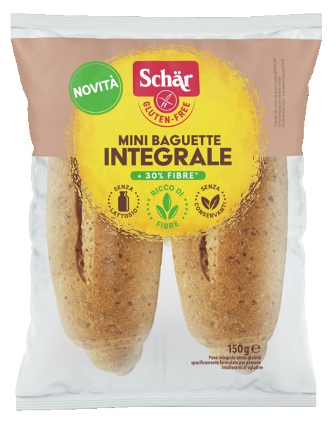 SCHAR MINI BAGUETTE INTEGRALE 4 PEZZI X 37,5 G - Farmaciapacini.it