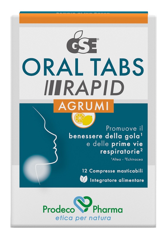 GSE ORAL TABS RAPID AGRUMI 12 COMPRESSE MASTICABILI - Farmaciapacini.it